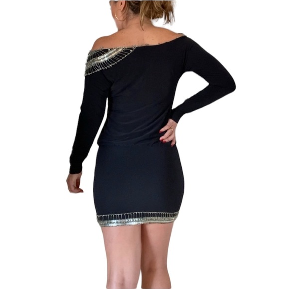 Jovani Mini Dress with Pins - Picture 3 of 7